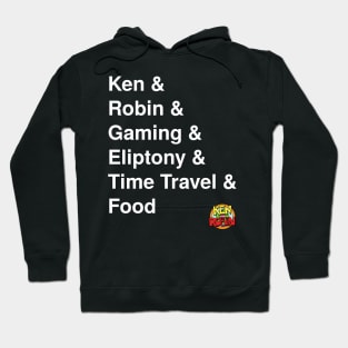 Ken & Robin & Gaming White Letters Hoodie